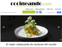 Tablet Screenshot of cocineando.com